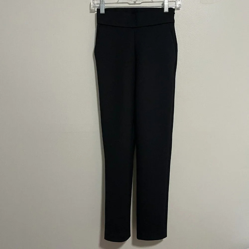 The Fold London Black slim Leg Trouser Work Pants‎ Size 2